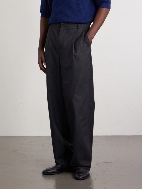 Grandad Straight-Leg Wool Trousers - FR Grandad Straight-Leg Wool Trousers - FR
