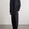 Grandad Straight-Leg Wool Trousers - OU Grandad Straight-Leg Wool Trousers - OU