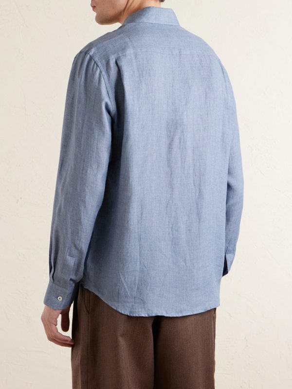 Chambray Linen Shirt - BK Chambray Linen Shirt - BK