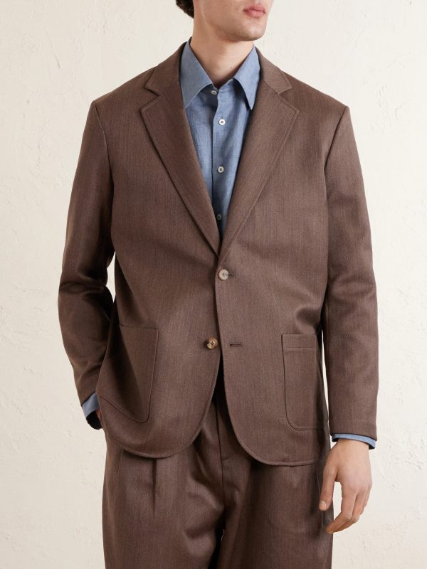 Writers Wool and Cotton-Blend Suit Jacket - FR Writers Wool and Cotton-Blend Suit Jacket - FR
