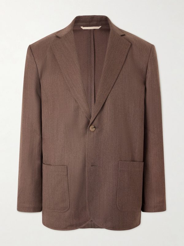 Writers Wool and Cotton-Blend Suit Jacket Writers Wool and Cotton-Blend Suit Jacket