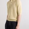 Honeycomb-Knit Cotton Polo Shirt - FR