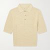 Honeycomb-Knit Cotton Polo Shirt