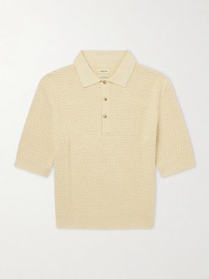 Honeycomb-Knit Cotton Polo Shirt Honeycomb-Knit Cotton Polo Shirt
