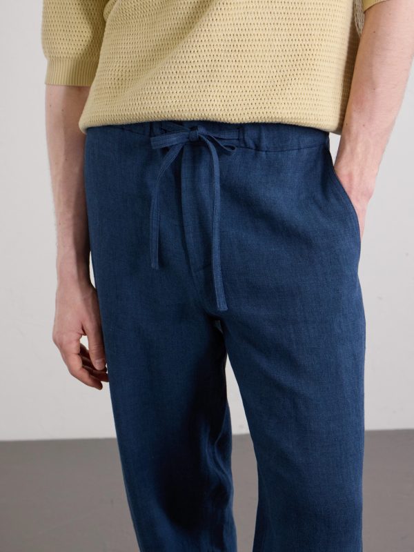 Lounge Straight-Leg Linen and Wool-Blend Suit Trousers - CU Lounge Straight-Leg Linen and Wool-Blend Suit Trousers - CU