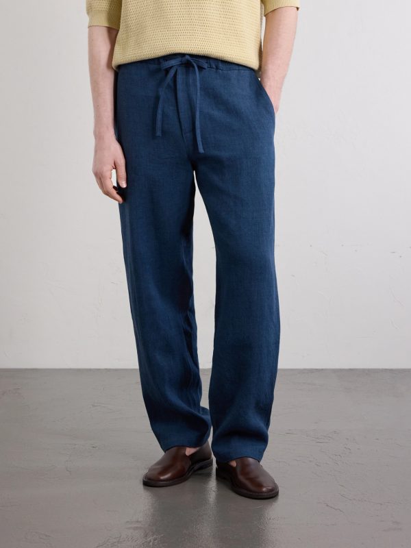 Lounge Straight-Leg Linen and Wool-Blend Suit Trousers - FR Lounge Straight-Leg Linen and Wool-Blend Suit Trousers - FR