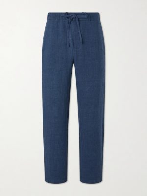 Lounge Straight-Leg Linen and Wool-Blend Suit Trousers Lounge Straight-Leg Linen and Wool-Blend Suit Trousers