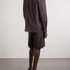 Naturalist Straight-Leg Wool Shorts - BK