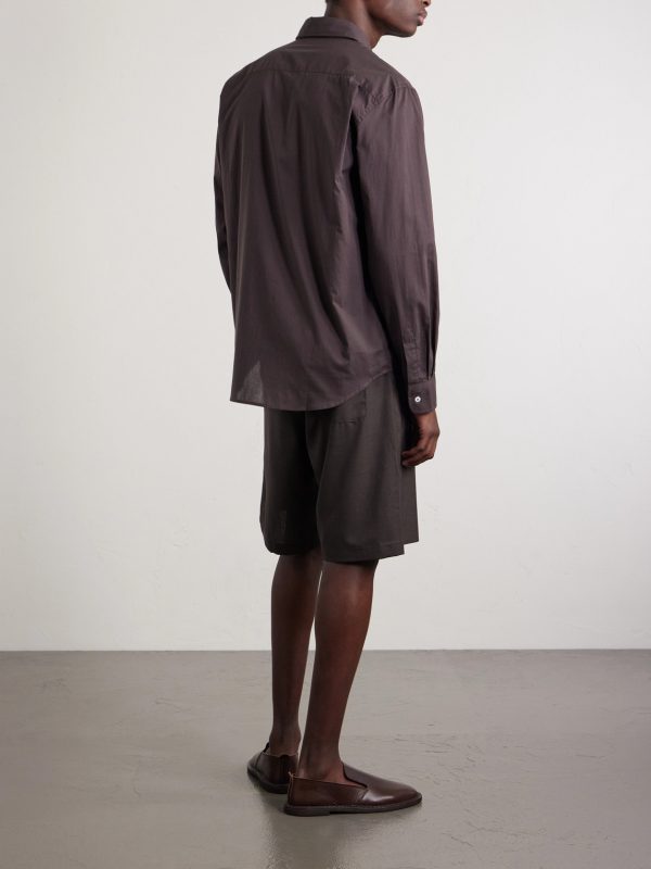 Naturalist Straight-Leg Wool Shorts - BK