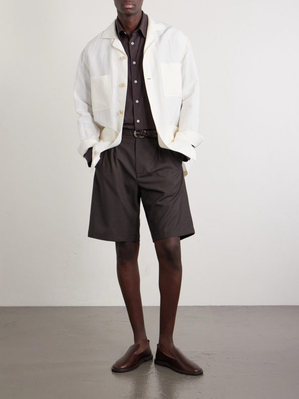 Naturalist Straight-Leg Wool Shorts - OU