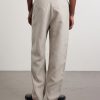 Lounge Straight-Leg Linen Suit Trousers - BK