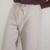 Lounge Straight-Leg Linen Suit Trousers - CU