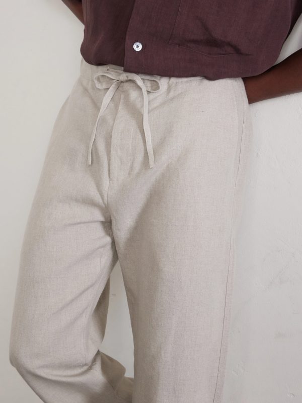 Lounge Straight-Leg Linen Suit Trousers - CU