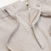 Lounge Straight-Leg Linen Suit Trousers - E1