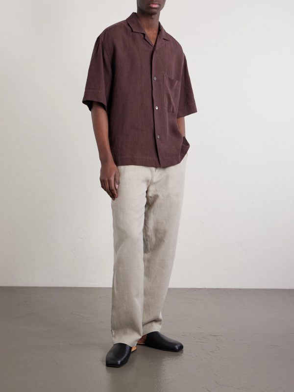 Lounge Straight-Leg Linen Suit Trousers - OU