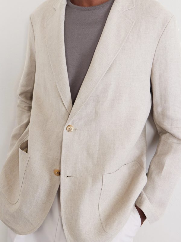 Writer's Unstructured Linen Suit Jacket - CU