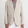 Writer's Unstructured Linen Suit Jacket - FR