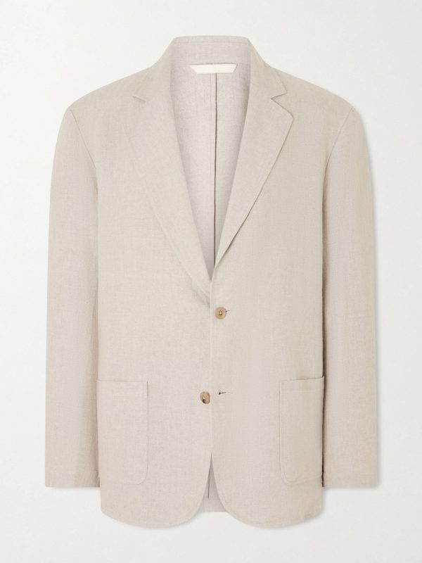 Writer's Unstructured Linen Suit Jacket