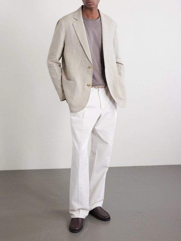 Writer's Unstructured Linen Suit Jacket - OU