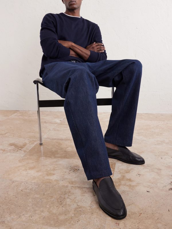 Balloon Tapered Denim Trousers - E2 Balloon Tapered Denim Trousers - E2