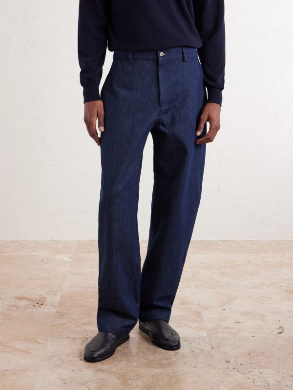 Balloon Tapered Denim Trousers - FR Balloon Tapered Denim Trousers - FR