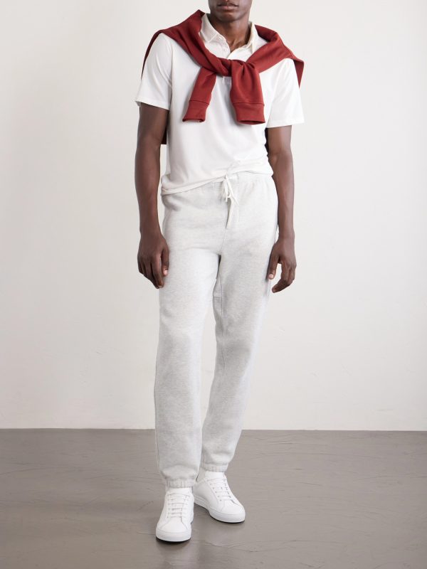 Steady State Tapered Cotton-Blend Jersey Sweatpants - OU Steady State Tapered Cotton-Blend Jersey Sweatpants - OU