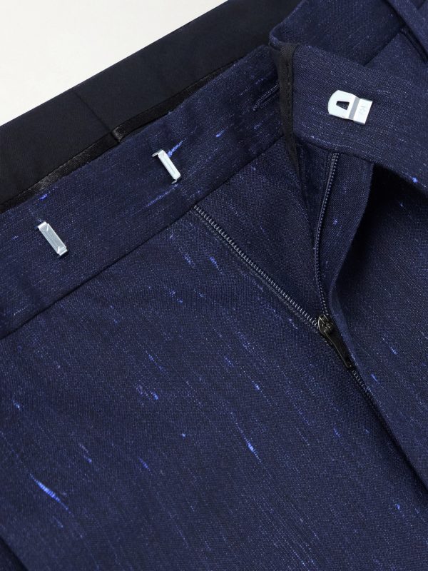 Slim-Fit Pleated Wool and Silk-Blend Dupioni Suit Trousers - E1 Slim-Fit Pleated Wool and Silk-Blend Dupioni Suit Trousers - E1