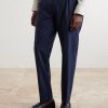 Slim-Fit Pleated Wool and Silk-Blend Dupioni Suit Trousers - FR Slim-Fit Pleated Wool and Silk-Blend Dupioni Suit Trousers - FR