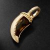 La Loba Claw 18-Karat Gold Citrine Pendant - BK La Loba Claw 18-Karat Gold Citrine Pendant - BK