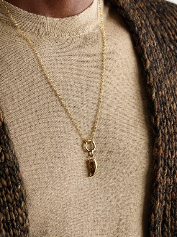 La Loba Claw 18-Karat Gold Citrine Pendant - OU La Loba Claw 18-Karat Gold Citrine Pendant - OU