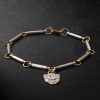 18-Karat White and Yellow Gold Diamond Bracelet