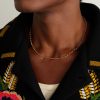 Small Graduating Belcher 18-Karat Gold Chain Necklace - OU Small Graduating Belcher 18-Karat Gold Chain Necklace - OU