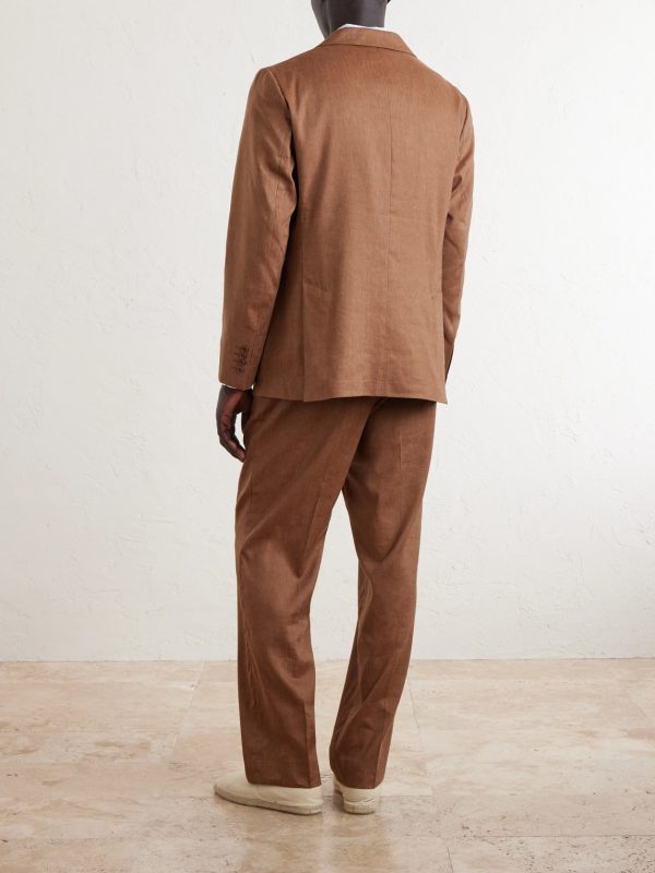 Paulo Linen and Virgin Wool-Blend Suit Jacket - BK
