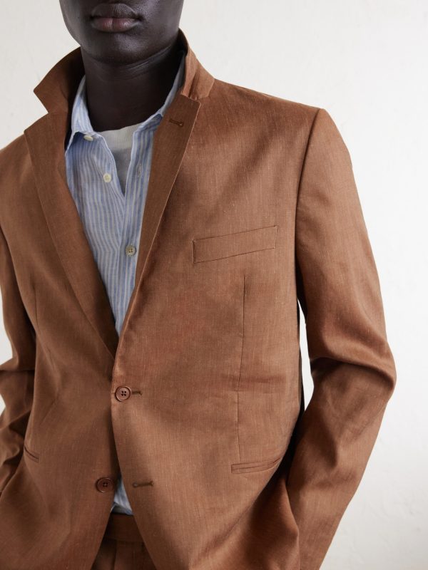 Paulo Linen and Virgin Wool-Blend Suit Jacket - CU