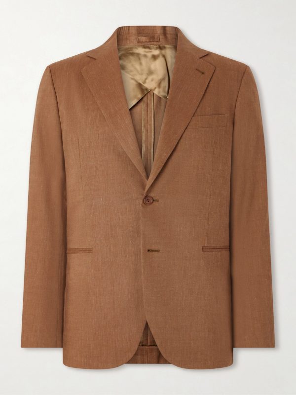 Paulo Linen and Virgin Wool-Blend Suit Jacket
