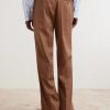 Affonso Pleated Straight-Leg Linen and Virgin Wool-Blend Suit Trousers - BK Affonso Pleated Straight-Leg Linen and Virgin Wool-Blend Suit Trousers - BK