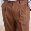 Affonso Pleated Straight-Leg Linen and Virgin Wool-Blend Suit Trousers - CU Affonso Pleated Straight-Leg Linen and Virgin Wool-Blend Suit Trousers - CU
