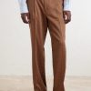Affonso Pleated Straight-Leg Linen and Virgin Wool-Blend Suit Trousers - FR Affonso Pleated Straight-Leg Linen and Virgin Wool-Blend Suit Trousers - FR