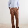 Affonso Pleated Straight-Leg Linen and Virgin Wool-Blend Suit Trousers - OU Affonso Pleated Straight-Leg Linen and Virgin Wool-Blend Suit Trousers - OU
