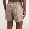Straight-Leg Mid-Length Printed Recycled Swim Shorts - BK