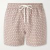 Straight-Leg Mid-Length Printed Recycled Swim Shorts