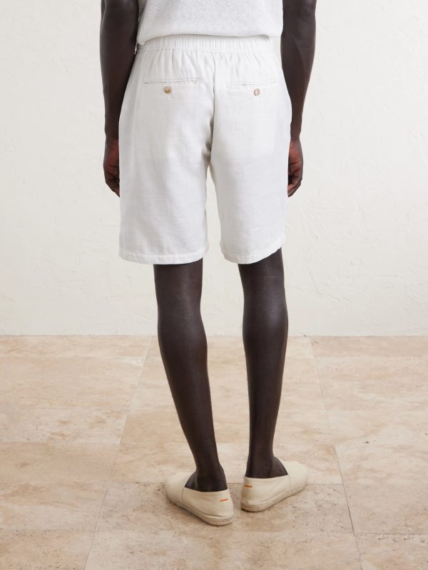 Rui Straight-Let Pleated Drawstring Shorts - BK Rui Straight-Let Pleated Drawstring Shorts - BK