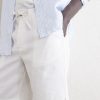 Rui Straight-Let Pleated Drawstring Shorts - CU Rui Straight-Let Pleated Drawstring Shorts - CU