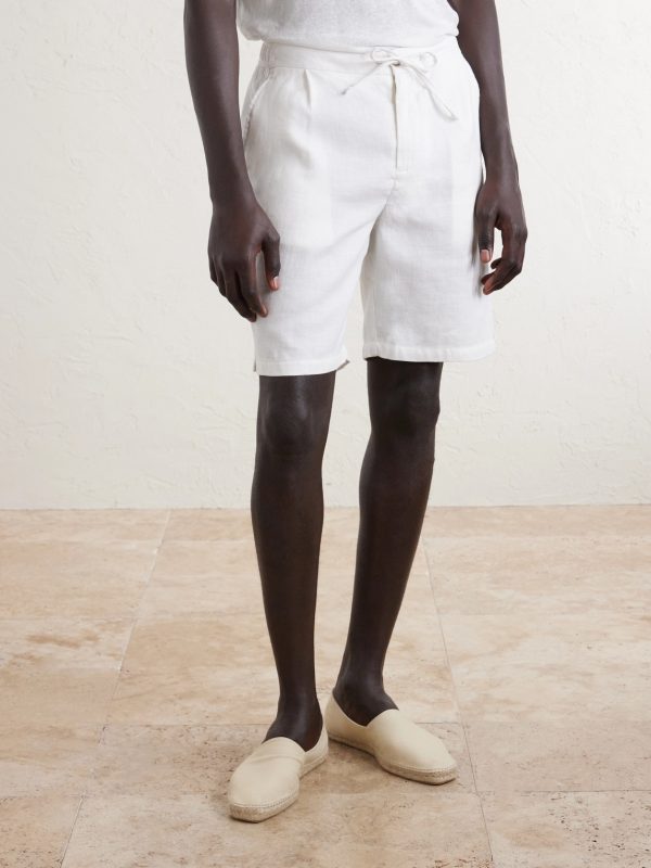 Rui Straight-Let Pleated Drawstring Shorts - FR Rui Straight-Let Pleated Drawstring Shorts - FR