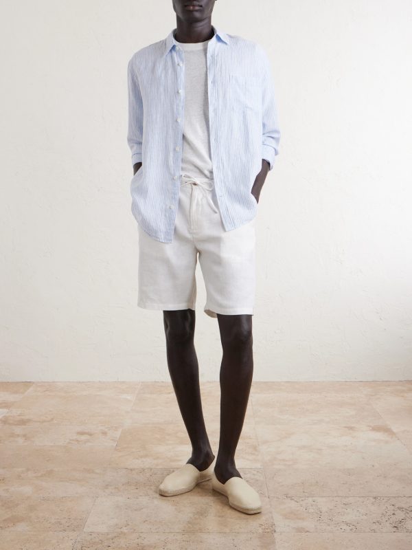 Rui Straight-Let Pleated Drawstring Shorts - OU Rui Straight-Let Pleated Drawstring Shorts - OU