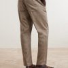 Straight-Leg Cotton Suit Trousers - BK