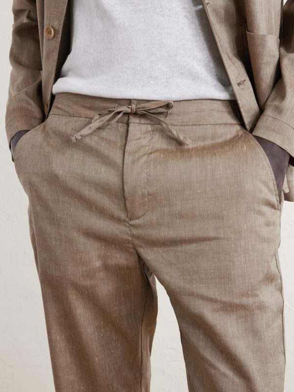 Straight-Leg Cotton Suit Trousers - CU