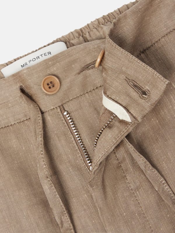 Straight-Leg Cotton Suit Trousers - E1
