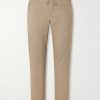 Straight-Leg Cotton Suit Trousers