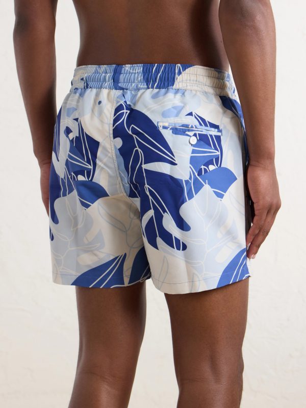 Rio Straight-Leg Mid-Length Printed Recycled Swim Shorts - BK Rio Straight-Leg Mid-Length Printed Recycled Swim Shorts - BK